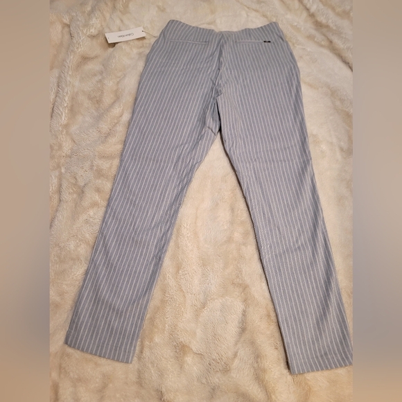 Calvin Klein Cropped Straight Leg Stretchy Pants Sz 10 - Picture 5 of 12